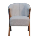 Load image into Gallery viewer, White-Boucle-Minimalistic-Chair
