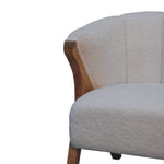 Load image into Gallery viewer, White Boucle Minimalistic Chair
