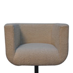 Load image into Gallery viewer, Cream Boucle Swivel Chair
