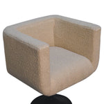 Load image into Gallery viewer, Cream Boucle Swivel Chair
