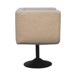 Load image into Gallery viewer, Cream Boucle Swivel Chair
