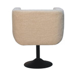 Load image into Gallery viewer, Cream Boucle Swivel Chair
