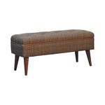 Load image into Gallery viewer, Multi Tweed Buffalo Pipe Bench
