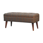 Load image into Gallery viewer, Multi Tweed Buffalo Pipe Bench
