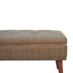 Load image into Gallery viewer, Multi Tweed Buffalo Pipe Bench
