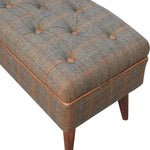 Load image into Gallery viewer, Multi Tweed Buffalo Pipe Bench
