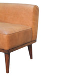 Load image into Gallery viewer, Tan Buffalo Backrest Footstool
