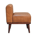 Load image into Gallery viewer, Tan Buffalo Backrest Footstool
