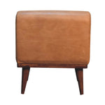 Load image into Gallery viewer, Tan Buffalo Backrest Footstool
