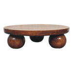 Load image into Gallery viewer, Chestnut Central Ball Table
