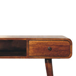 Load image into Gallery viewer, Curved Chestnut Writing Desk
