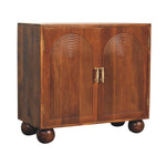 Load image into Gallery viewer, Chestnut Carved Ball Cabinet
