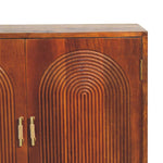 Load image into Gallery viewer, Chestnut Carved Ball Cabinet
