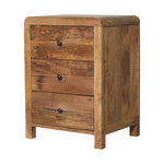 Load image into Gallery viewer, Aspen Oak-ish 3 Drawer Bedside
