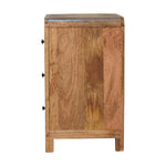 Load image into Gallery viewer, Aspen Oak-ish 3 Drawer Bedside
