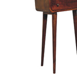 Load image into Gallery viewer, Chestnut Nordic Style One Drawer &amp; One Open Slot Console Table
