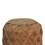 Load image into Gallery viewer, Jute Fiber Footstool Large Pattern
