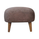 Load image into Gallery viewer, Mocha-Faux-Fur-Square-Stool
