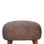 Load image into Gallery viewer, Mocha Faux Fur Square Stool
