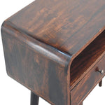 Load image into Gallery viewer, Curved Light Walnut Console Table
