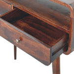 Load image into Gallery viewer, Curved Light Walnut Console Table
