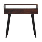 Load image into Gallery viewer, Curved Light Walnut Console Table
