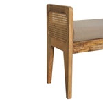 Load image into Gallery viewer, Mud Linen Rattan Bench
