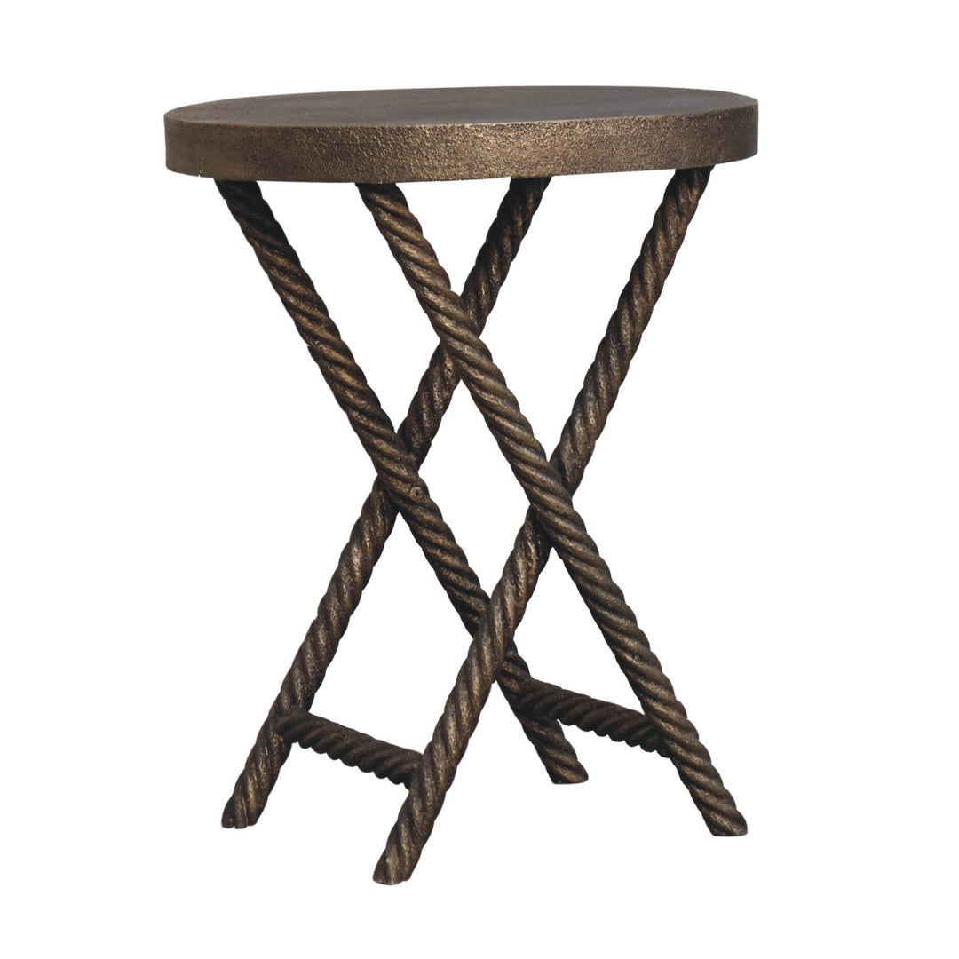 Metallic Rope Side Table