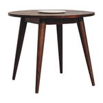 Load image into Gallery viewer, Chestnut Round Nordic End Table
