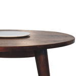 Load image into Gallery viewer, Chestnut Round Nordic End Table
