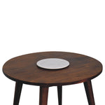 Load image into Gallery viewer, Chestnut Round Nordic End Table
