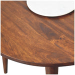 Load image into Gallery viewer, Chestnut Round Nordic End Table
