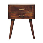 Load image into Gallery viewer, Chestnut-T-Bar-Nordic-Bedside
