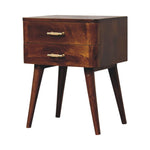 Load image into Gallery viewer, Chestnut T-Bar Nordic Bedside
