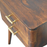 Load image into Gallery viewer, Chestnut T-Bar Nordic Bedside
