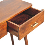 Load image into Gallery viewer, Chestnut T-Bar Console Table
