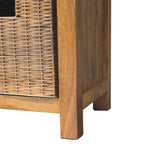 Load image into Gallery viewer, Rattan Basket Linen Bench
