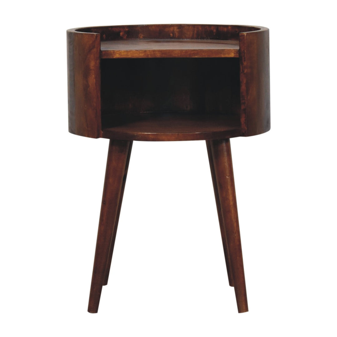 Chestnut-Round-Open-Slot-Bedside