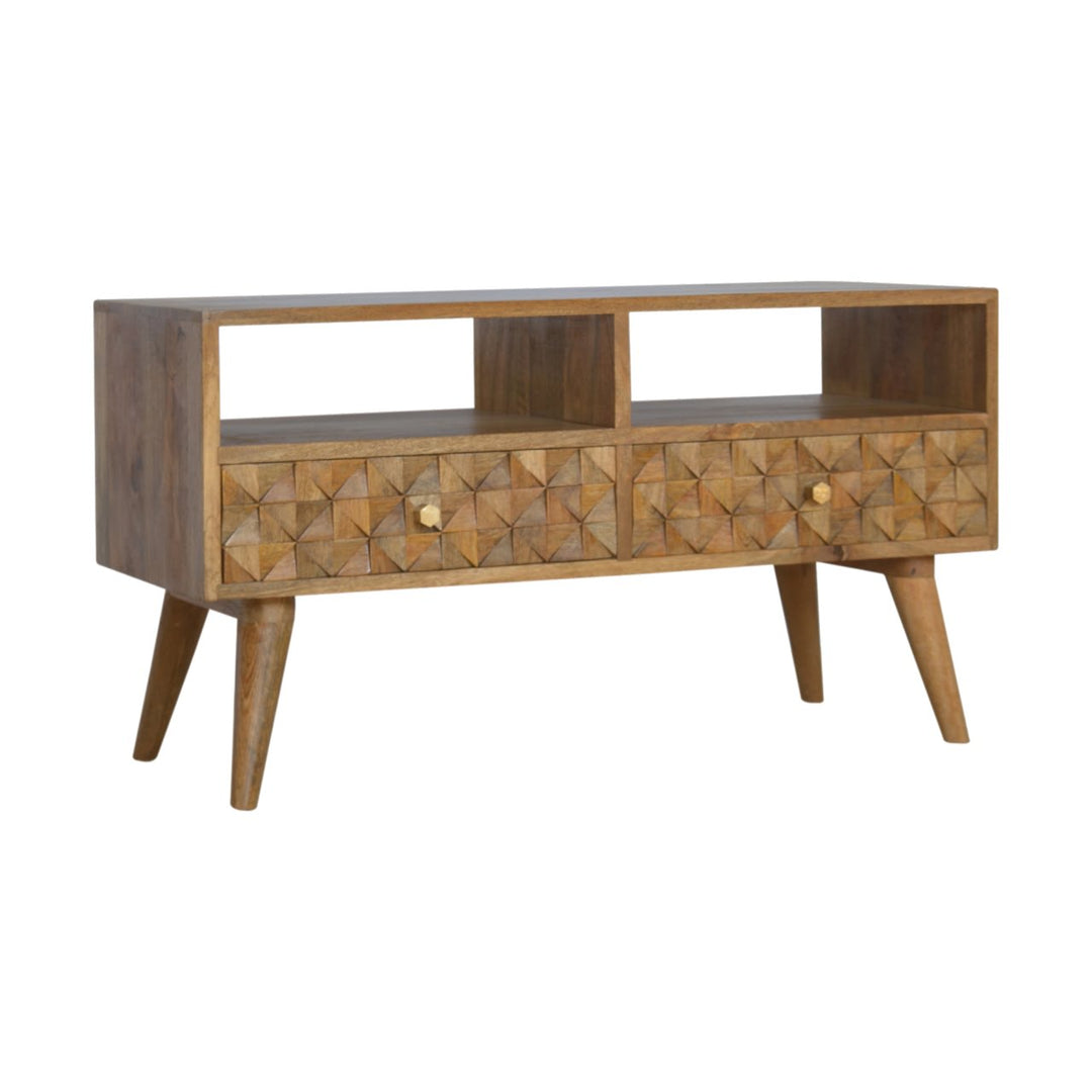 Diamond-Carved-TV-Unit