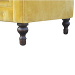 Load image into Gallery viewer, Mustard Velvet Chesterfield Sofa
