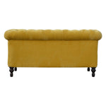 Load image into Gallery viewer, Mustard Velvet Chesterfield Sofa
