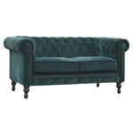 Load image into Gallery viewer, Emerald-Green-Velvet-Chesterfield
