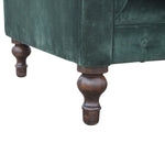 Load image into Gallery viewer, Emerald Green Velvet Chesterfield
