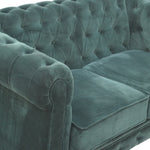 Load image into Gallery viewer, Emerald Green Velvet Chesterfield
