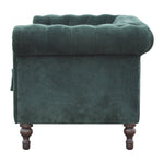 Load image into Gallery viewer, Emerald Green Velvet Chesterfield
