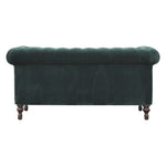 Load image into Gallery viewer, Emerald Green Velvet Chesterfield
