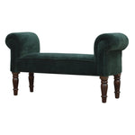 Load image into Gallery viewer, Emerald-Velvet-Bench
