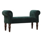 Load image into Gallery viewer, Emerald Velvet Bench
