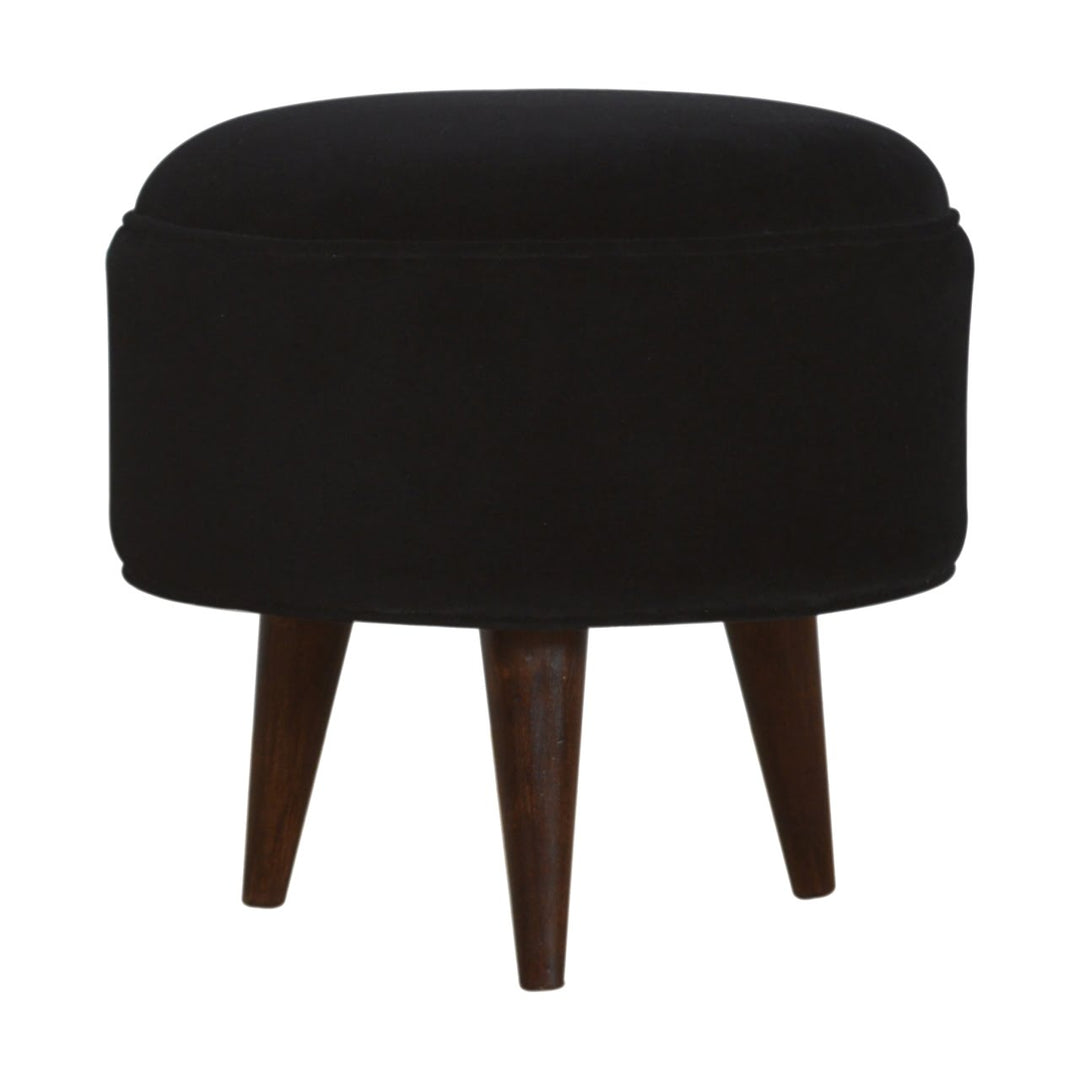 Black-Velvet-Nordic-Style-Footstool