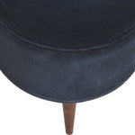 Load image into Gallery viewer, Black Velvet Nordic Style Footstool
